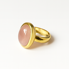 Charlie ring chunky - With Pink Chalcedony