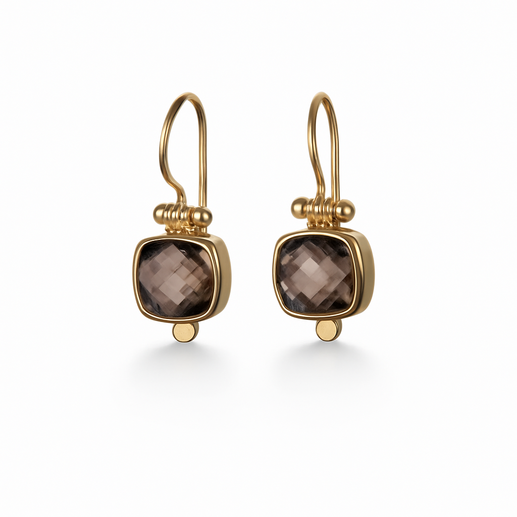 Charlie ring chunky - With Smokey Quartz