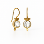 Earrings - With White Topaz