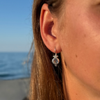 Earrings - With White Topaz