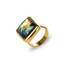 Charlie ring chunky - With big Labradorite