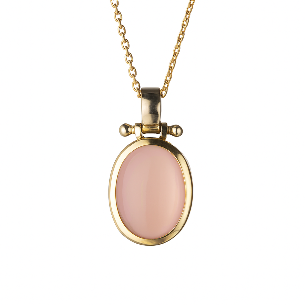 Pendant - With Big Pink Chalcedony