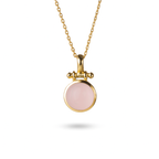 Pendant - With 12 mm Pink Chalcedony
