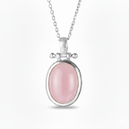 Pendant - With Big Pink Chalcedony