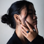 Charlie ring slim - With Labradorite facet