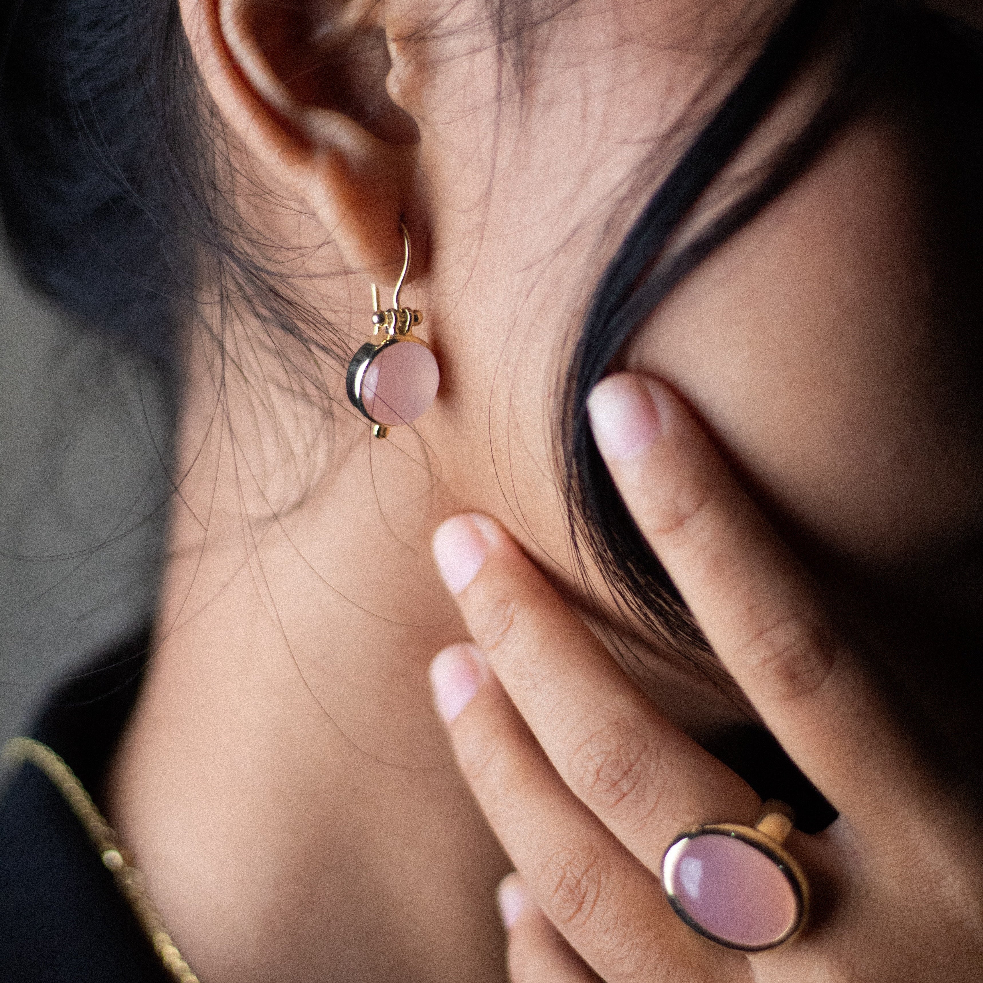 Pendant - With Big Pink Chalcedony