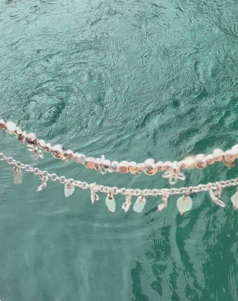 Rolo chain bracelet w. amethyst