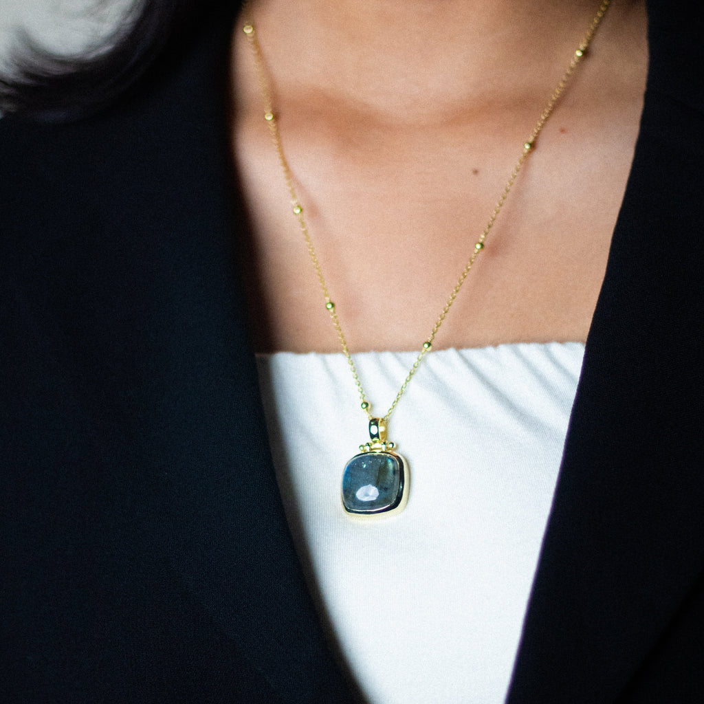 Pendant - With Large Labradorite