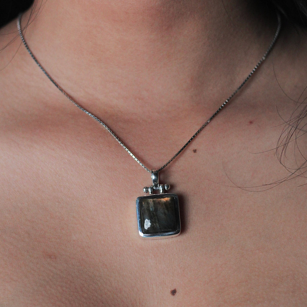 Pendant - With Large Labradorite